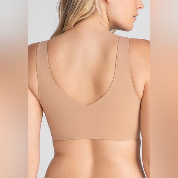 HONEYLOVE Softform V-Neck Bra Sand Nude Color Size XL - Picture 4 of 12